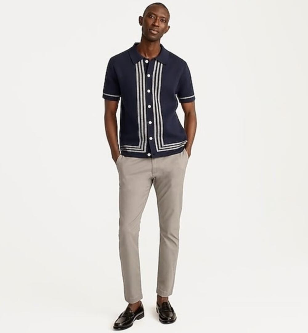 J.Crew Stretch 250 Skinny Chino Pants Mens 30x32 Gray Twill Cotton Blend Zip Fly